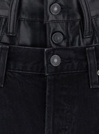 Jeans Elson Double Waist Black Denim