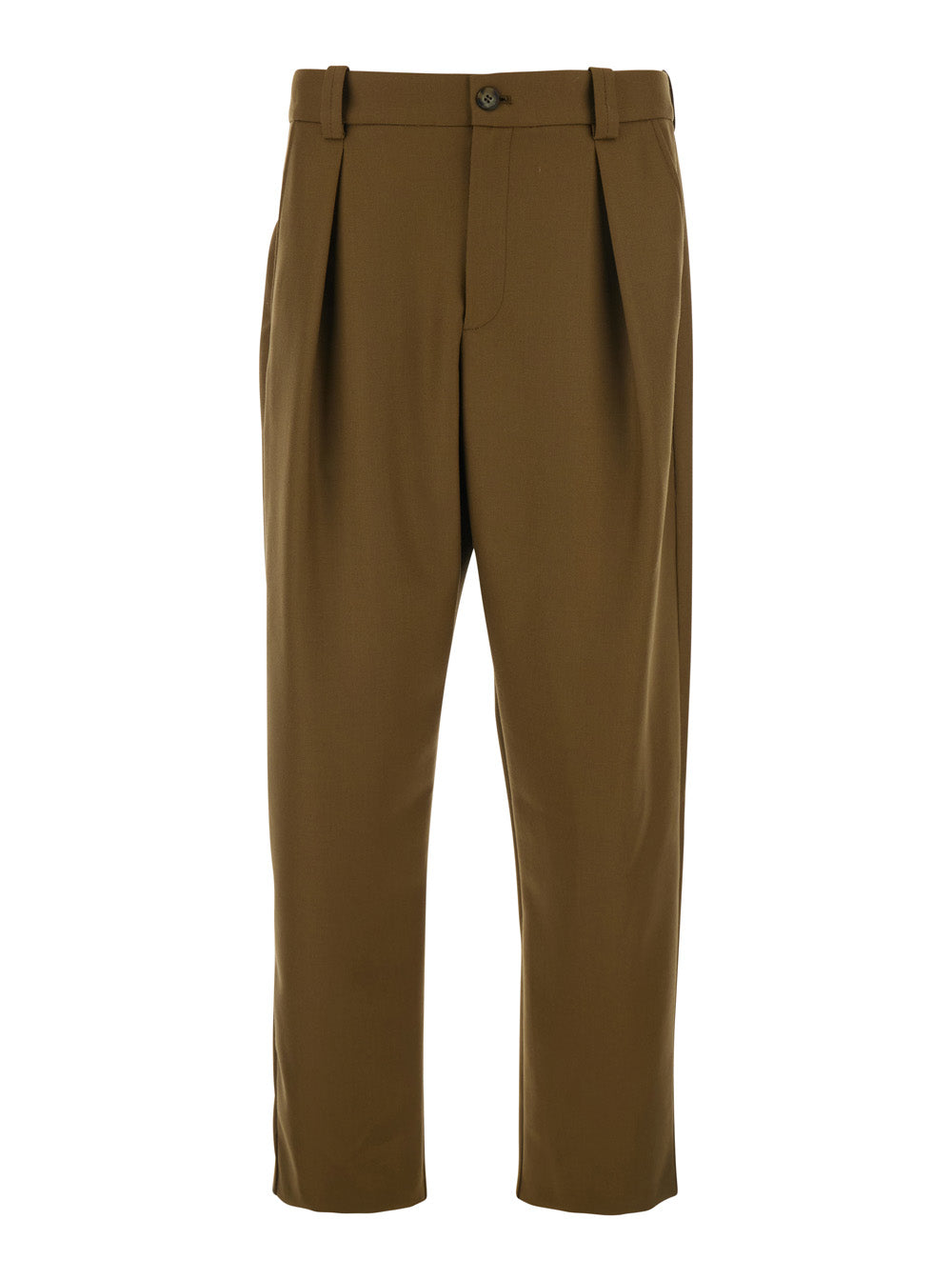 Trousers Renato Brown Wool-Blend