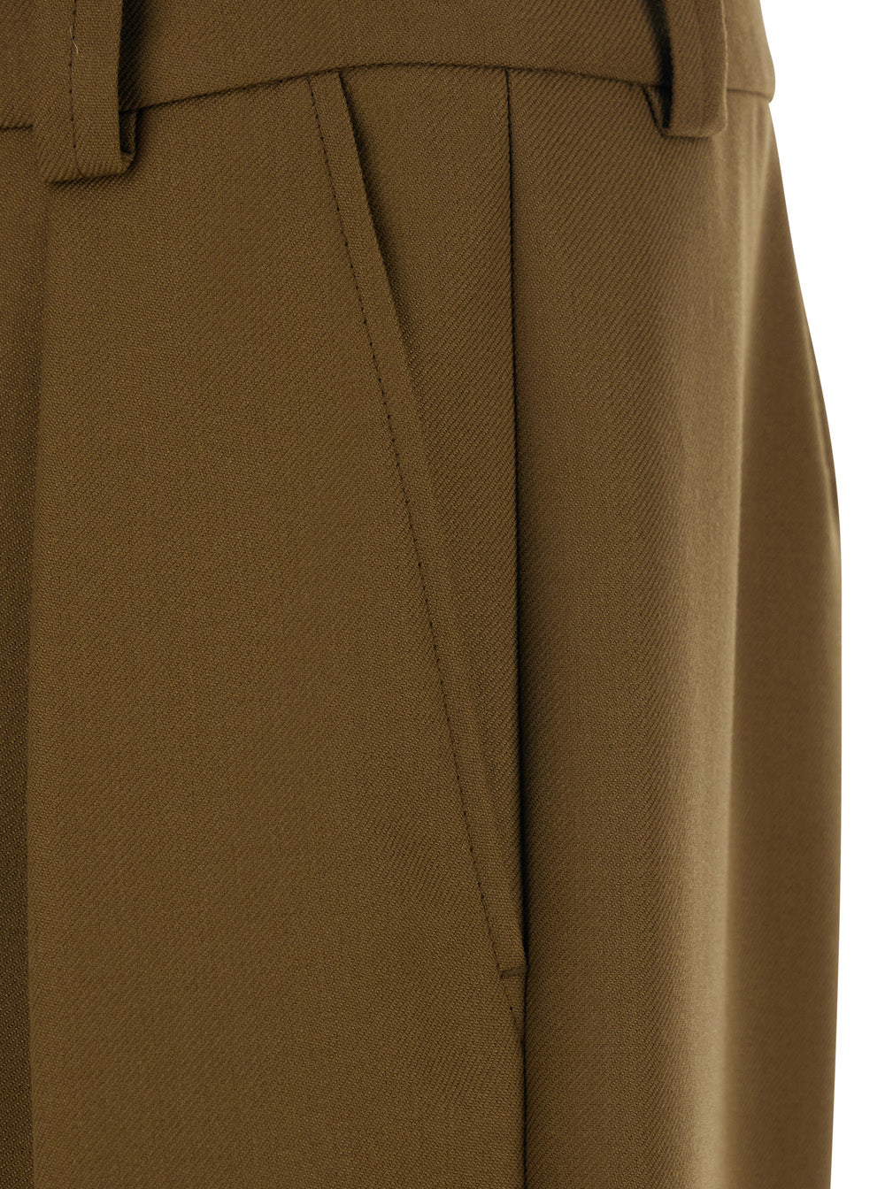 Trousers Renato Brown Wool-Blend
