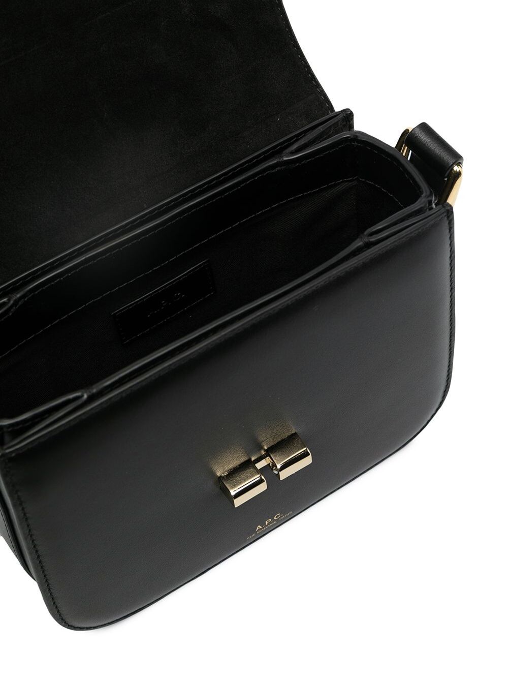 Mini Crossbody Bag Grace Black Leather