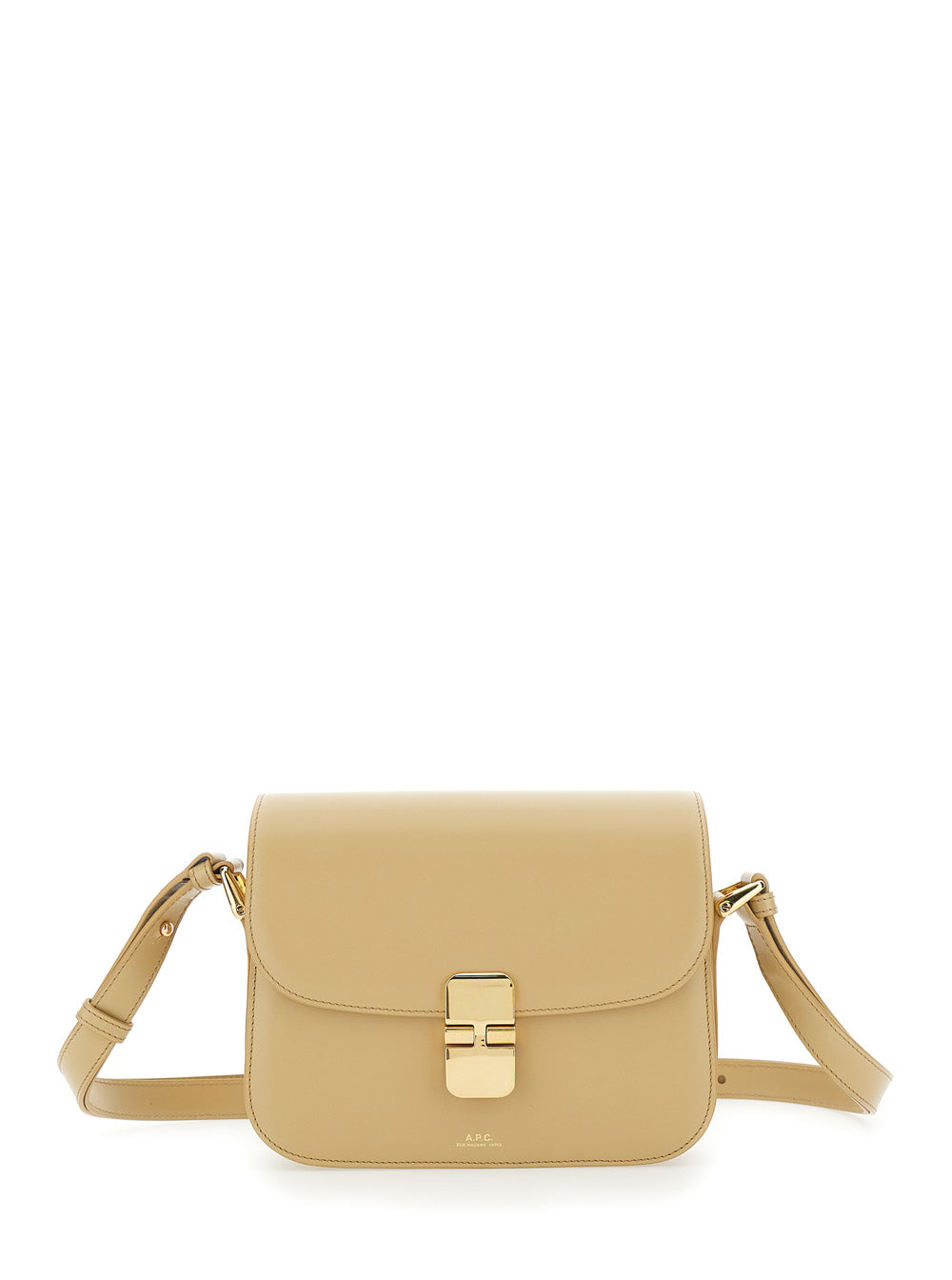 Crossbody Bag Grace Small Beige Leather