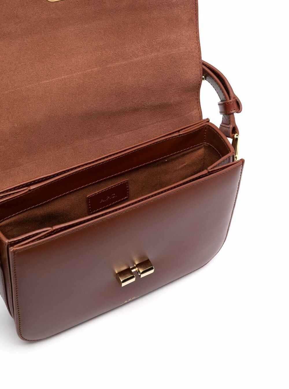 Crossbody Bag Grace Small Brown Leather