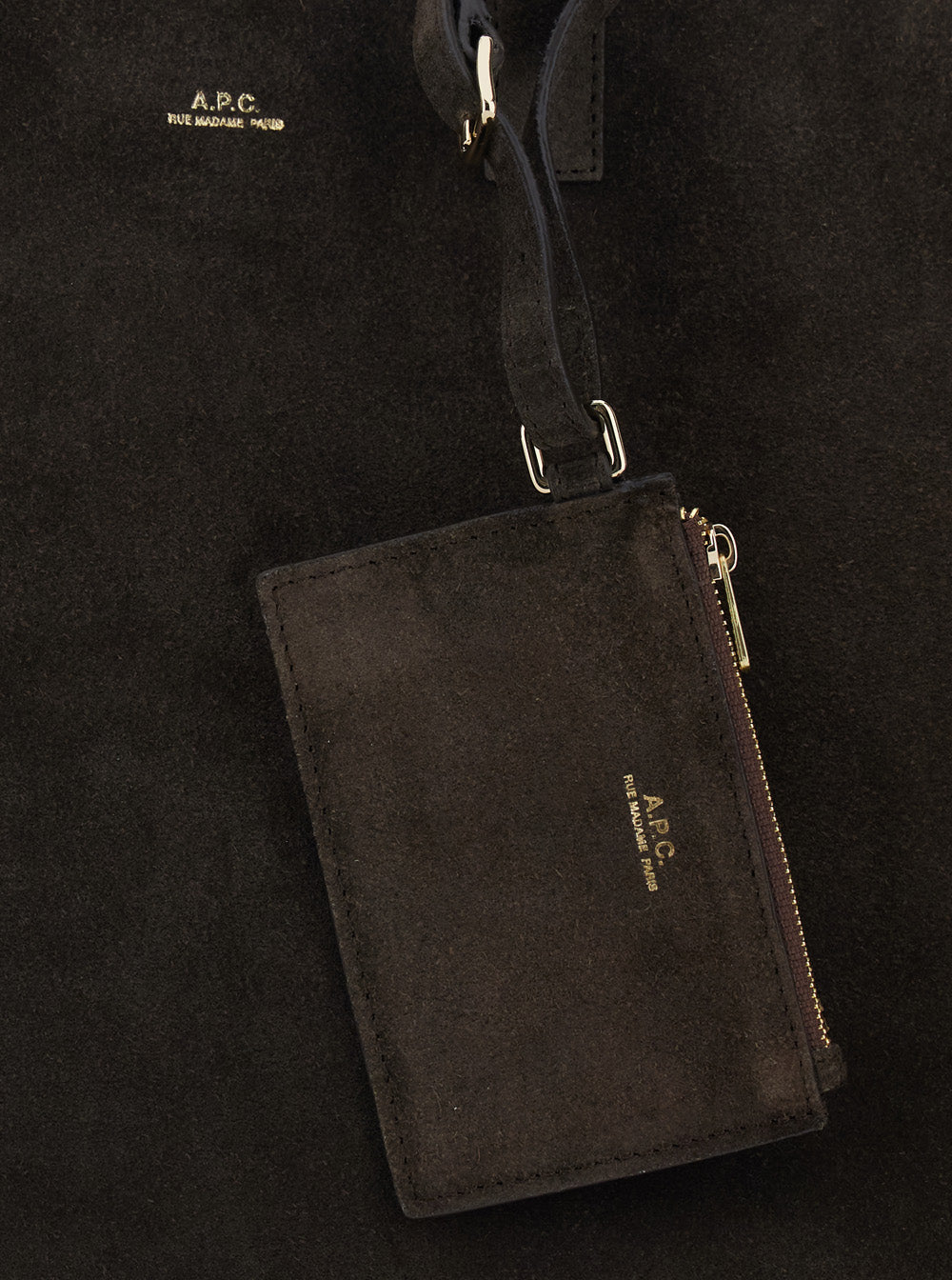 Shopper Bag 'Le Drummer' Brown Suede