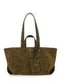 Tote Bag Le Drummer Green Suede