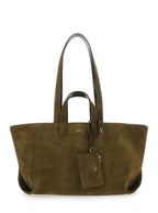 Tote Bag Le Drummer Green Suede