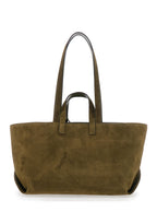 Tote Bag Le Drummer Green Suede