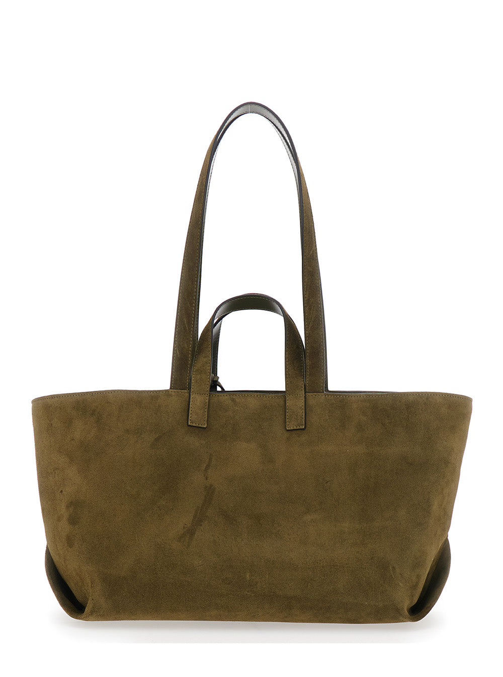 Tote Bag Le Drummer Green Suede