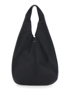Handbag Le Neige Black Crinkled Leather