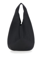 Handbag Le Neige Black Crinkled Leather