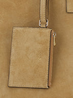 Tote Bag Le Drummer Beige Suede
