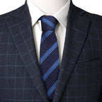 Star Trek Enterprise Flight Blue Stripe Men's Tie