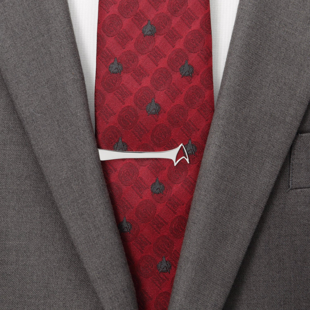 Star Trek Sterling Silver Cutout Delta Shield Tie Bar