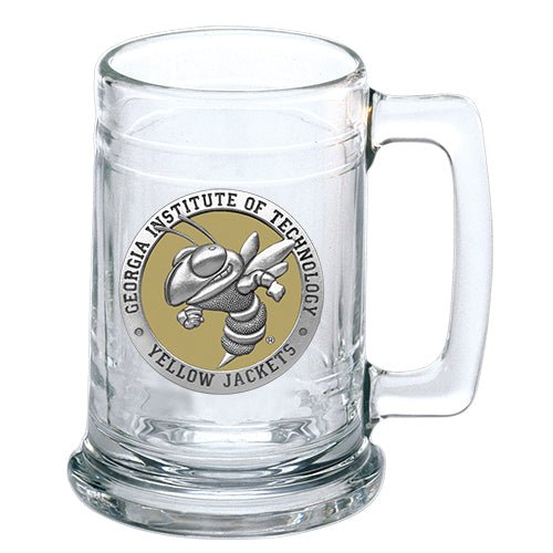 Georgia Tech Yellow Jackets Buzz Logo Stein, 15 oz
