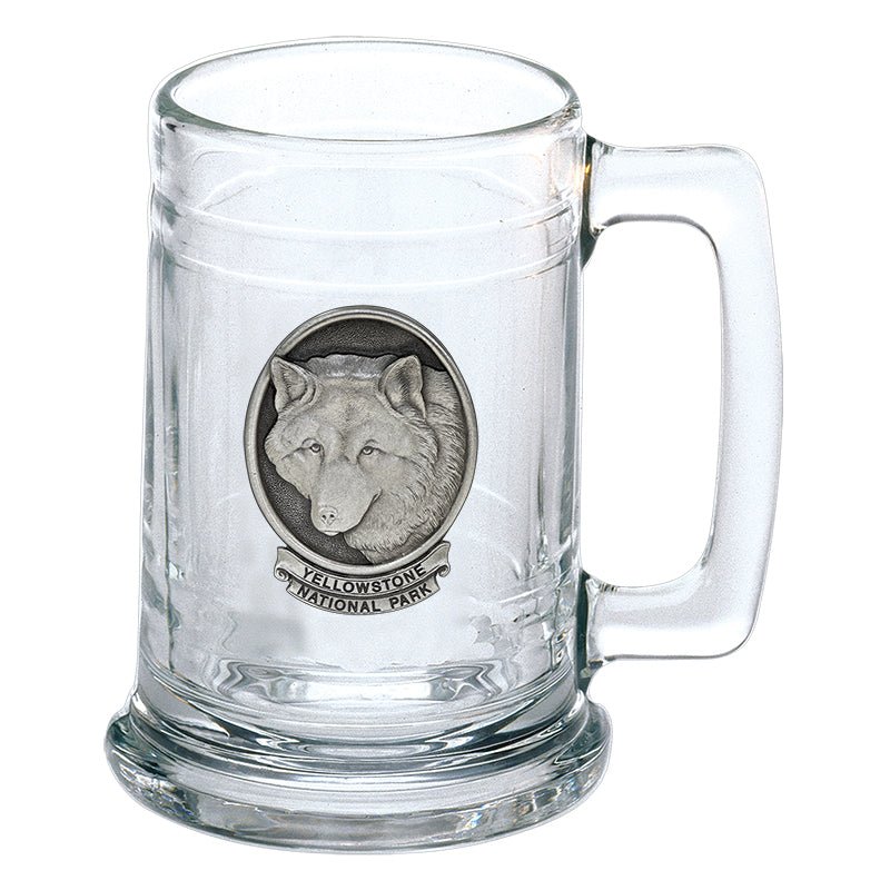 Wolf Yellowstone National Park Stein, 15 oz