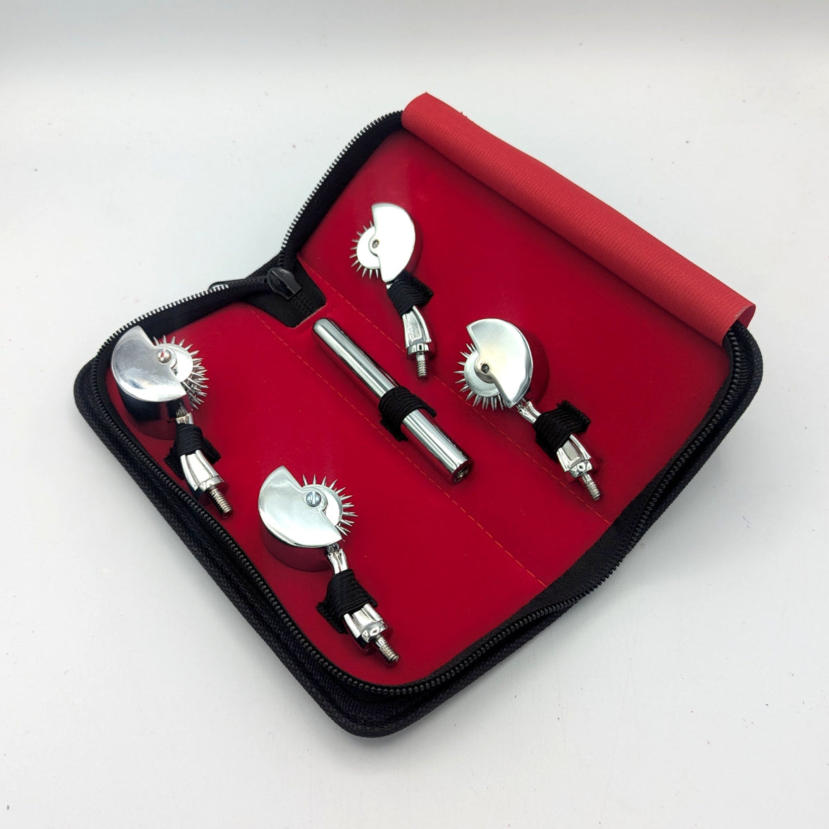 Wartenberg Wheel Multi-Head Set – 4-in-1 Kit – Pinwheel Roller – Polish or Rainbow