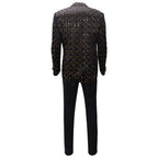 Barocco Golden Edge Men's Suit - Black/Gold