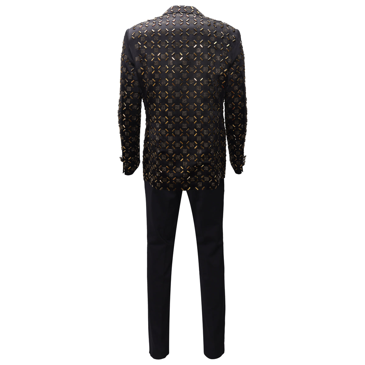 Barocco Golden Edge Men's Suit - Black/Gold