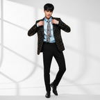 Barocco Golden Edge Men's Suit - Black/Gold