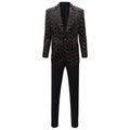 Barocco Golden Edge Men's Suit - Black/Gold