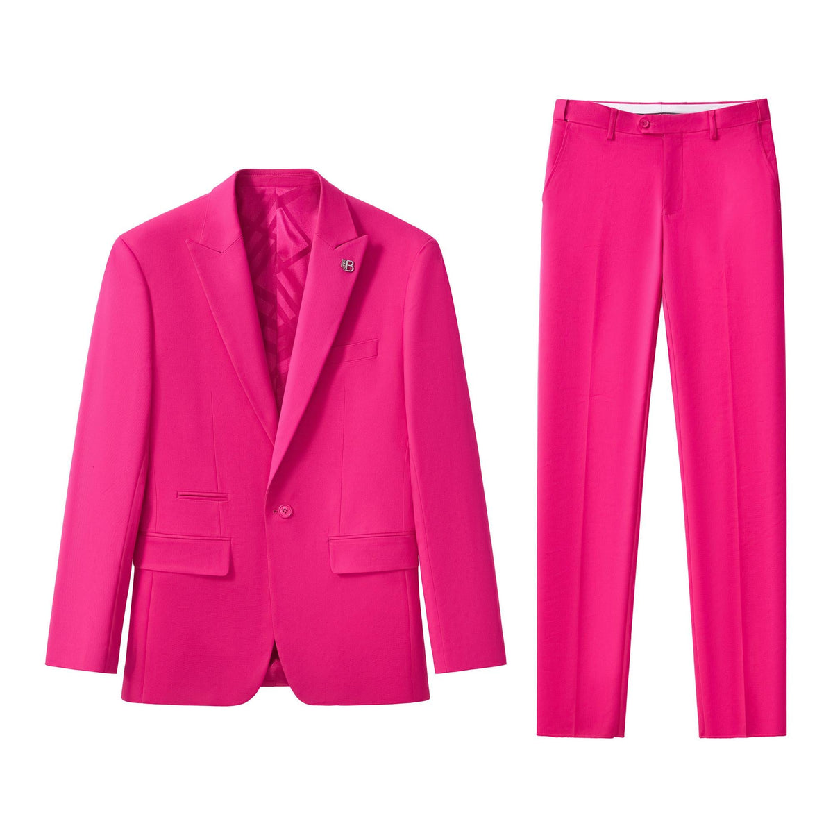 Barocco Essence Signature Men's Suit - Fuchsia