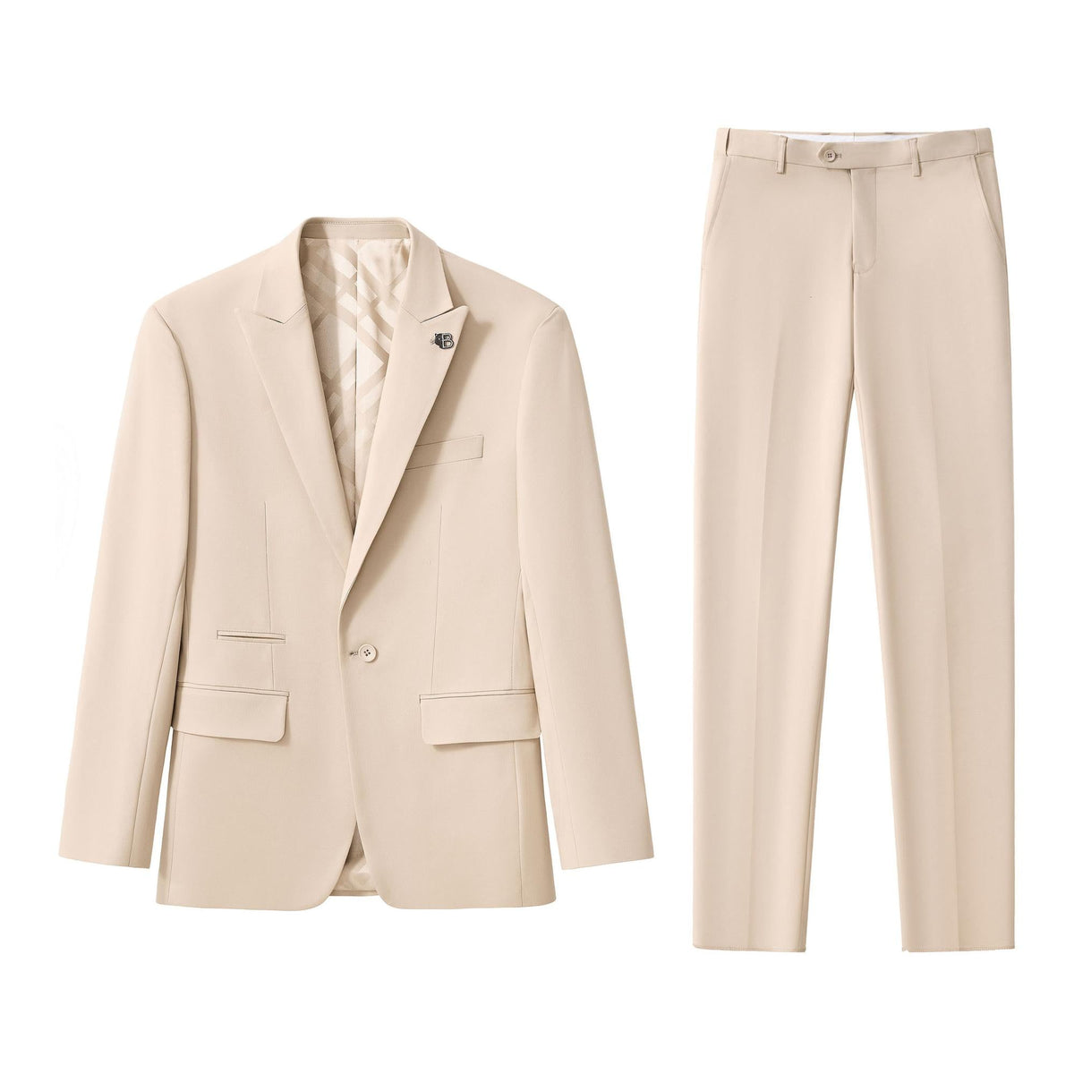 Barocco Essence Signature Men's Suit - Khaki