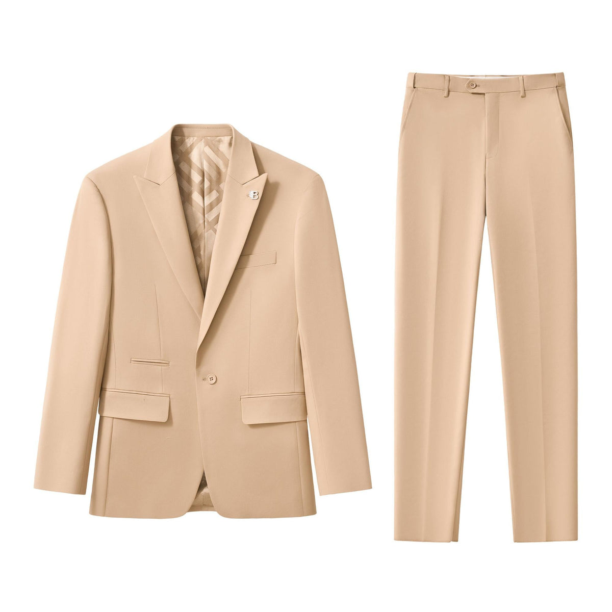 Barocco Essence Signature Men's Suit - Tan