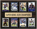 Baltimore Ravens Super Bowl XLVII 47 Champions 12" x 15" Eight-Card Plaque Ray Lewis Donruss Topps