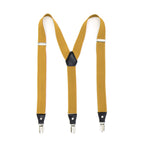 Gold Clip-On Unisex Suspenders