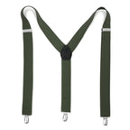 Hunter Green Vintage Style Unisex Suspenders