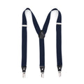 Navy Clip-On Unisex Suspenders