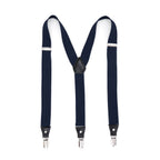Navy Clip-On Unisex Suspenders