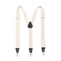 Off-White Clip-On Unisex Suspenders