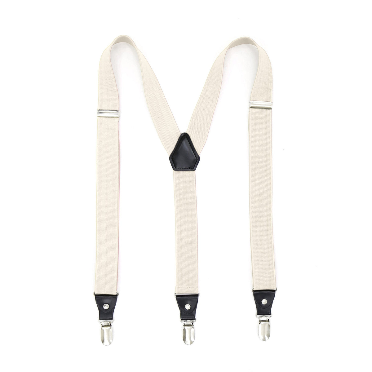 Off-White Clip-On Unisex Suspenders