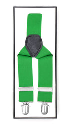Green Vintage Style Unisex Suspenders