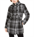 BCX Junior's Double Breasted Coat Black Size Small