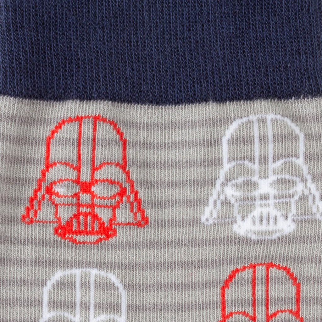 Star Wars Darth Vader Gray and Red Dress Socks and Lapel Pin Gift Set
