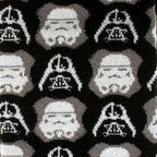Star Wars Darth Vader and Stormtrooper Black Dress Socks and Darth Vader Lapel Pin Gift Set