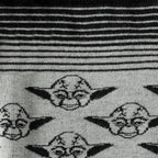 Star Wars Yoda Gray and Black Ombre Pattern Dress Socks with Jedi Crest Lapel Pin