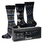 Star Wars Mandalorian 3-Pack Dress Sock and Mythosaur Lapel Pin Gift Set