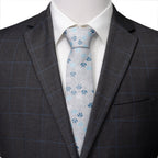 Star Wars Darth Vader Gray Floral Tie