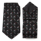 Star Wars Darth Vader and Luke Skywalker LIGHTSABER Battle Black Tie