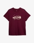 Women's Short Sleeve Graphic Tee - Wine