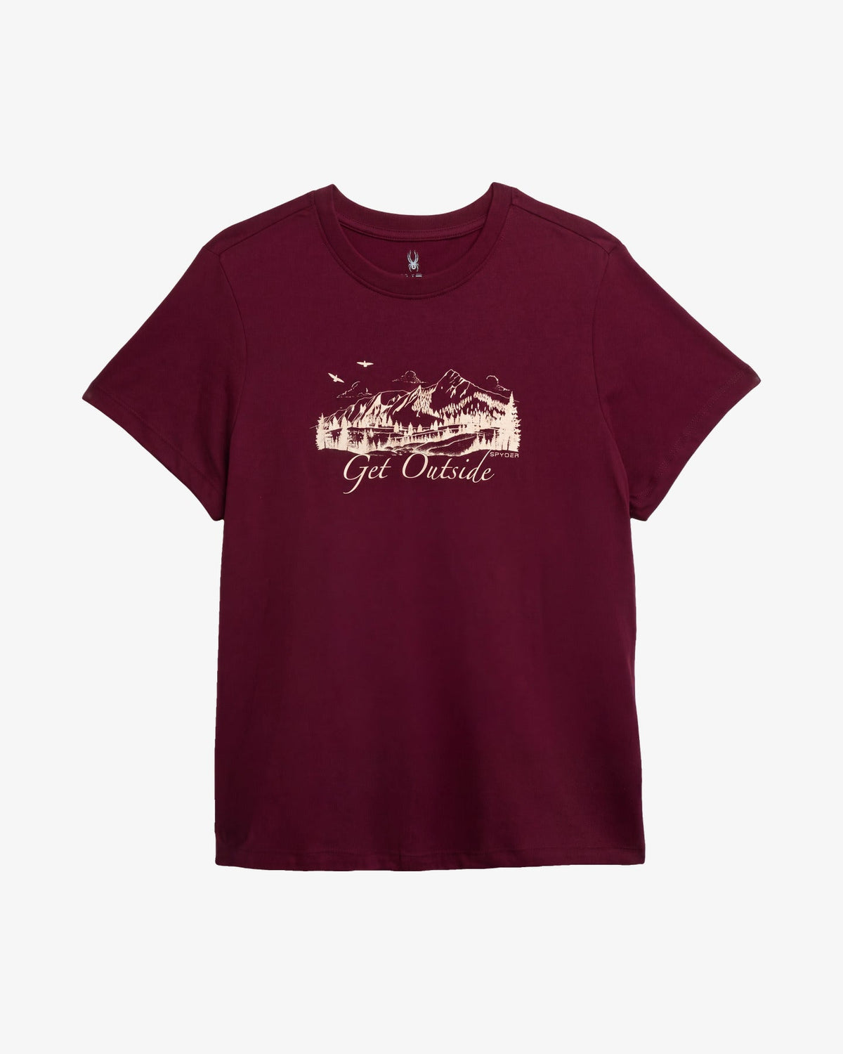 Women's Short Sleeve Graphic Tee - Wine