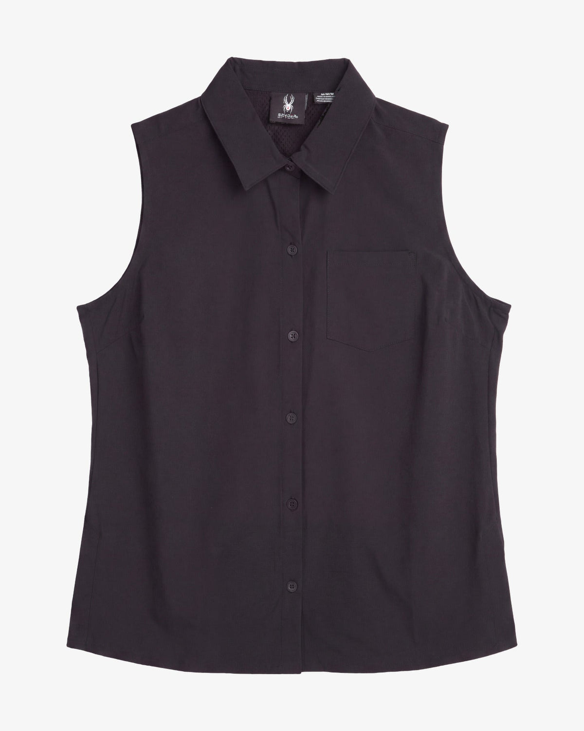 Women's Sleeveless Woven Top - Black