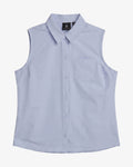 Women's Sleeveless Woven Top - Mist Blue