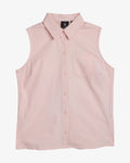 Women's Sleeveless Woven Top - Peach Blush