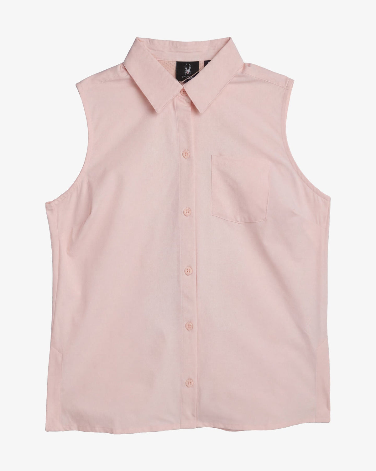 Women's Sleeveless Woven Top - Peach Blush