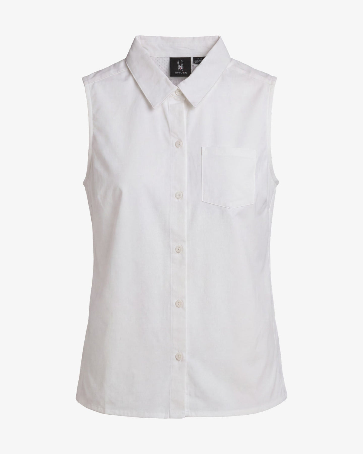 Women's Sleeveless Woven Top - White