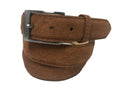 Calf Skin Suede Belt Tan Classic