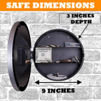 Real Clock Diversion Safe - Discreet Secret Compartments Of A Wall Clock To Store Money, Jewelry, Or Other Valuables